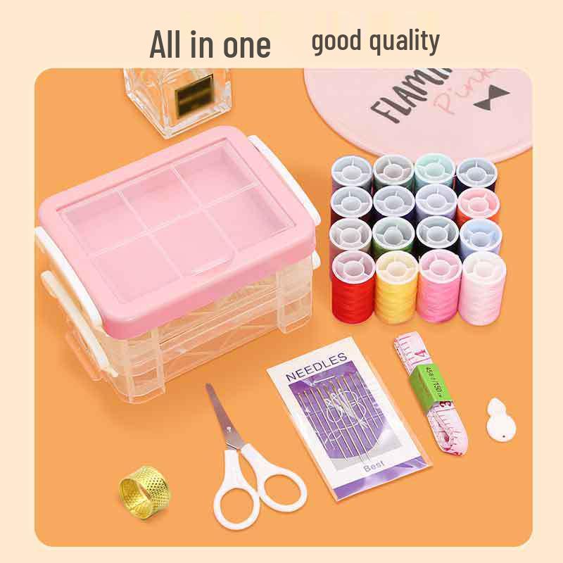 Zestaw do szycia o wysokiej przenośności: 30 Pudełek do Przechowywania, Duża Torba na Nici i Igły, 3-Poziomowy Zestaw Domowy do Napraw i Projektów Rękodzieła