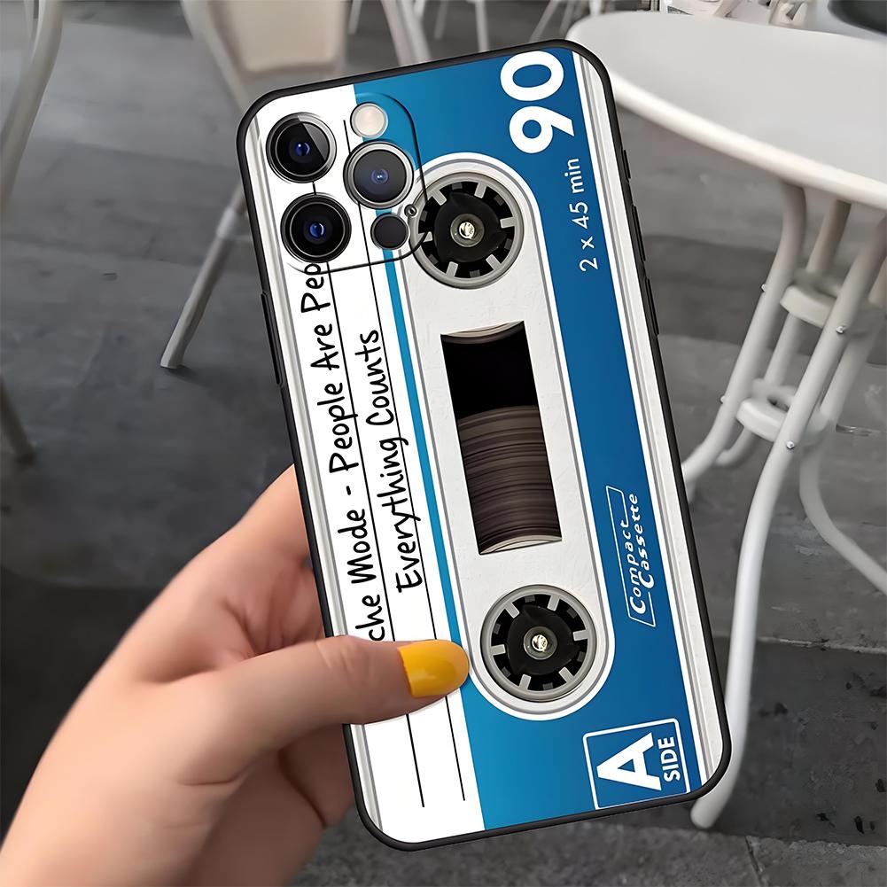 Retro Radio Tape Cassette Phone Case for iPhone 16 17 ProMax 13 14 15 11 12 Pro Max Plus MINI Phone Cover AIR Shell