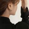 Exquisite Mode Frauen Einfache Plissee Ohrringe Frauen Persönlichkeit Creolen Verlobung Ohrringe Schmuck Geschenk