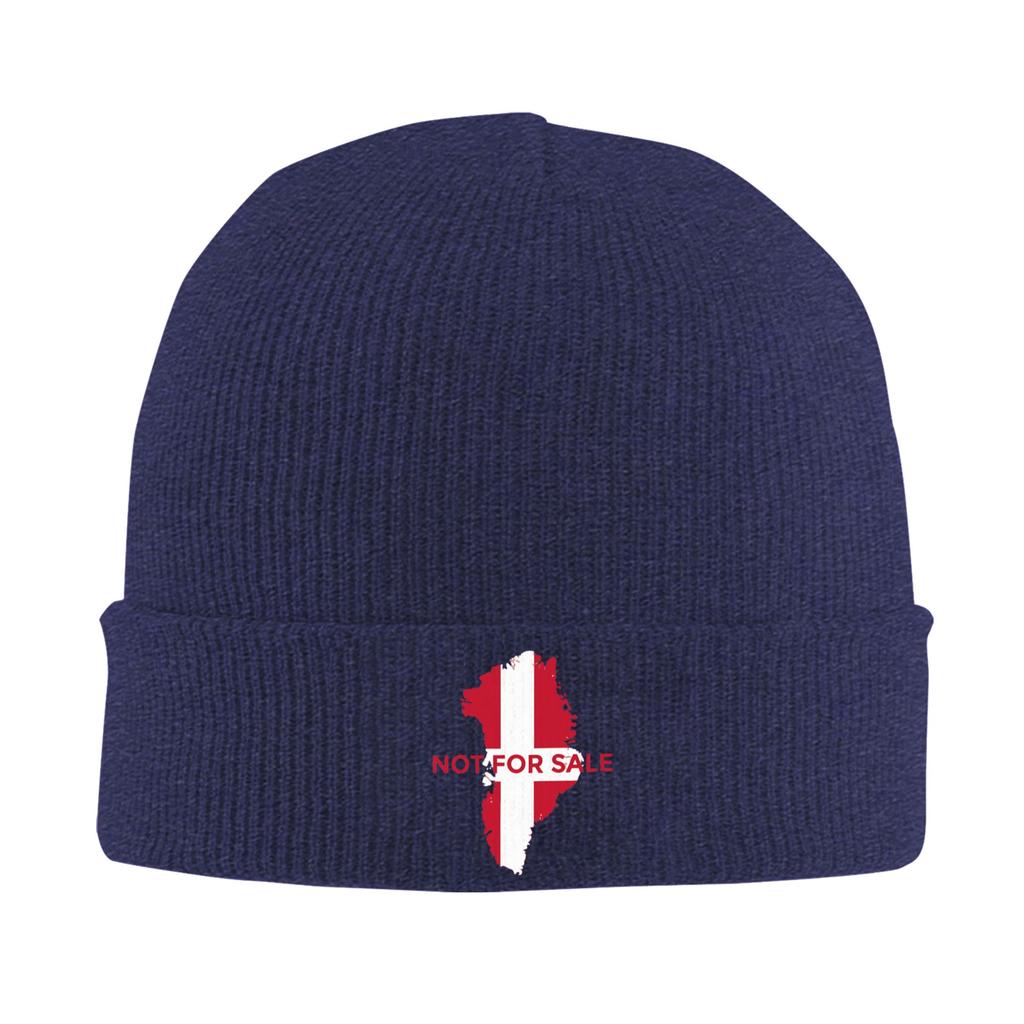 Unisex Adult Not For Sale Greenland Map Beanie Hats Casual Knit Hat Autumn Kpop Caps Custom Head Wrap Bonnet Hats