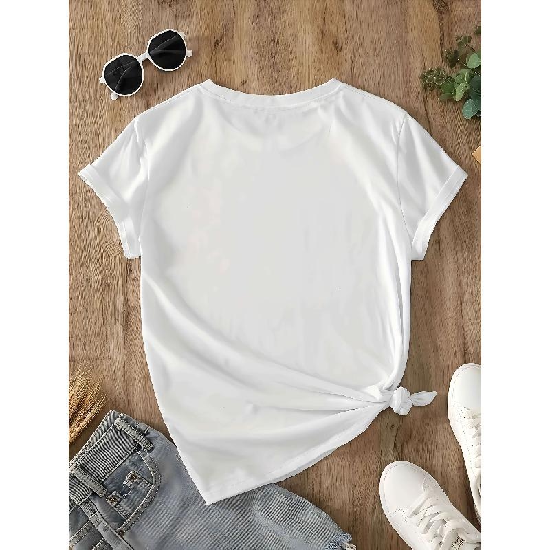 European Size Sketch Art Cat Wine Red Wine Glass, Artistic Minimalist Daily Commute Women's T-Shirt, Round Neck Short Sleeve Tee