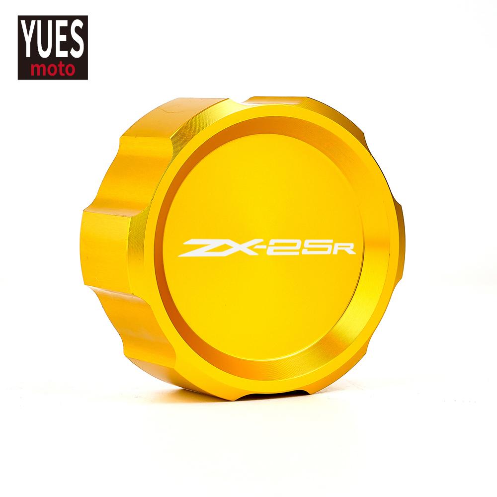 

Аксессуары для мотоциклов, передняя и задняя крышка главного резервуара тормозной жидкости, крышка для Kawasaki ZX25R ZX Rear Gold