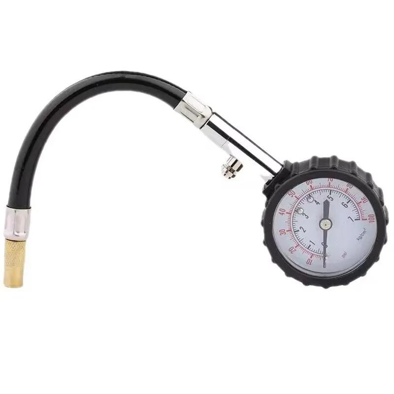 

High Precision 100Psi Car Tyre Pressure Gauge Long Hose Tire Meter Detector For Auto Motorcycle Truck Tire Air Pressure Tester