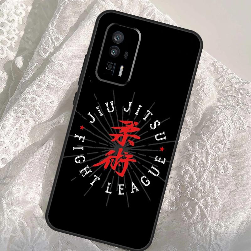 BJJ Brazilian Jiu Jitsu Art Case For Xiaomi 13T 14T Pro 12T 11T 13 14 Ultra POCO X6 Pro M6 X3 X5 M5s F3 F5 F6 Cover