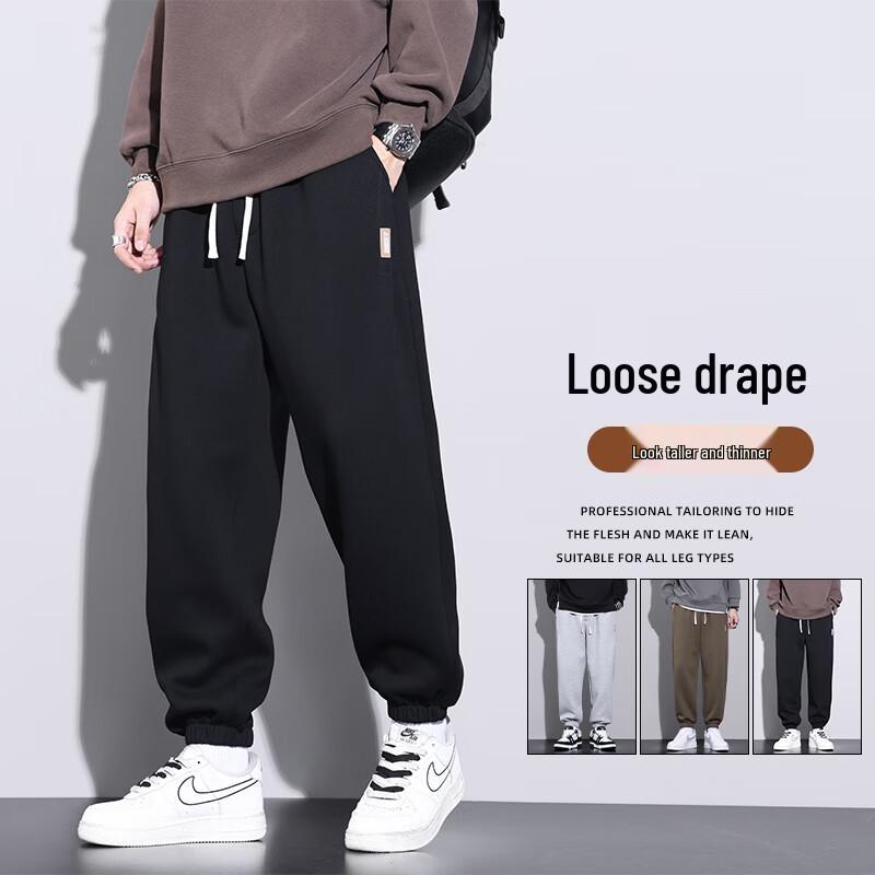 

Я ДЭВИД Мужские спортивные штаны-джоггеры на флисовой подкладке XL