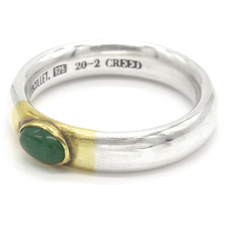 ODDCOLLET marriage bend ring (green)