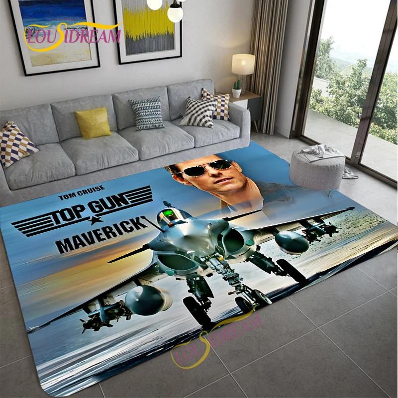 Top Gun Umělecký Vzor Loga Koberec Filmový Prvek Dekorační Koberce Moderní Domov Obývací Pokoj Podlahové Rohože Koberce do ložnice Koupelna