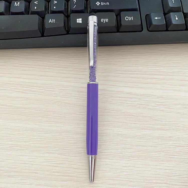 Sailai Crystal Diamond Metal Ballpoint Pen - Twist Design with Customizable Logo Option