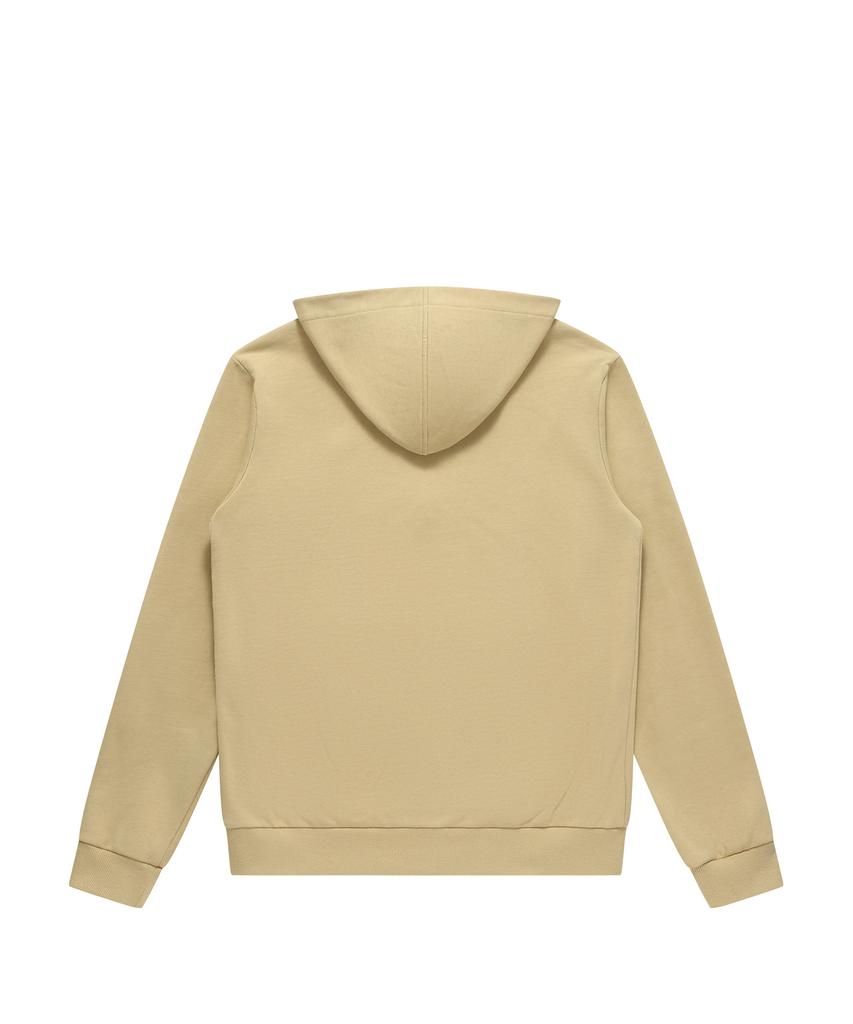 Solew Two-Way Logo Zip-Up Hoodie_Beige