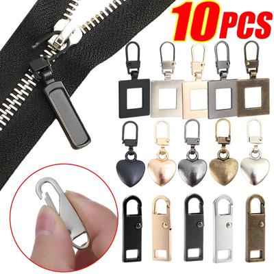 10/1 Adet Metal Fermuar Çekicisi Çıkarılabilir Yedek Fermuar Kaydırıcısı Kırık Toka Seyahat Çantası Bavul Ev DIY Dikiş El Sanatları
