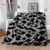 3D Wild Leopard Pattern Series Soft Plush Blanket, Flannel Blanket Blanket for Living Room Bedroom Bed Sofa Picnic Children