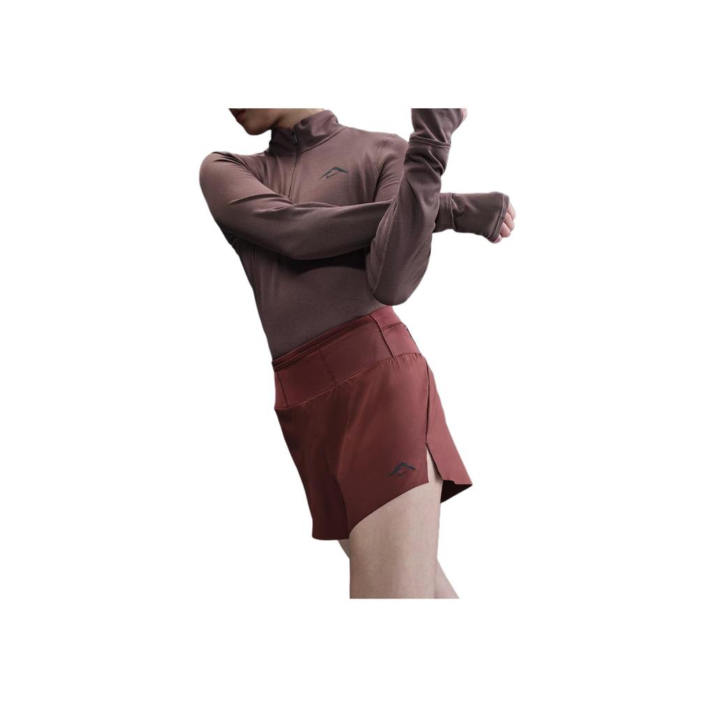 Nike Dri-Fit SS25 Trail Fashion Comfortable Simple Versatile Solid Color Sports Shorts Women Shorts Deep-Red HM0281-218