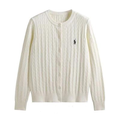 Cardigan da Donna in Lana Ispessito Ricamato Girocollo Intrecciato Maglione a Maglia