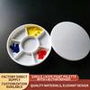 7well Paint Palette Without/With Lid Thickened Plastic Imitation Porcelain Paint Tray For Art Painting Nail Art Plaster Coloring