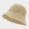 New Korean Version Women Straw Hat Summer Breathable Sun Shade Straw Hat Seaside Vacation Foldable Sun Protection Fisherman Caps