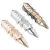 1PC Cool Men Boys Punk Gothic Rock Scroll Joint Armor Knuckle Metal Full Finger Rings Gold Cospaly DIY Rings