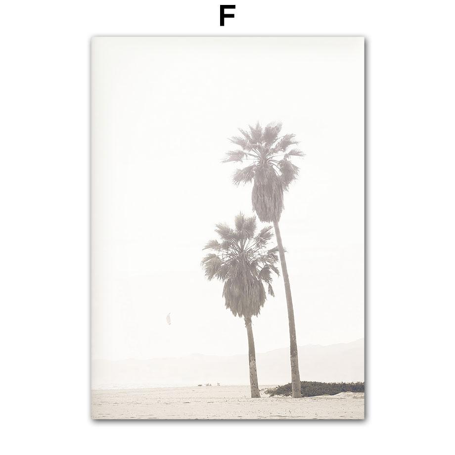 Weißer Strand Kürbis Vogel Blume Blätter Wand Kunst Leinwand Malerei Nordic Poster und Drucke Wand Bilder für Wohnzimmer Dekor