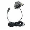 Professional Type C Microphone Clear Sound Mic Plug & Plays Lapel Mic High Sensitivity for Interviews & Voice Recording