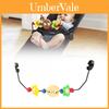 Cozy Wooden Baby Rocking Chair Toy Stand With Colorful Plush Toys For Infant Enjoyment