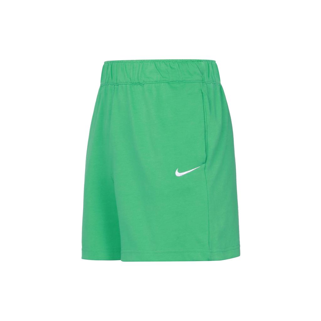 Nike Logo Solid Color High-Waisted Shorts Women Shorts Green DM6729-363