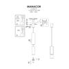 Lampa Wisząca Manacor 1 Gu10 Czarny  Light Prestige Lp-232/1P Bk