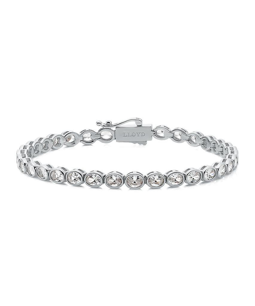 Lloyd Cubic Oval Tennis Bracelet Llbb60B16B