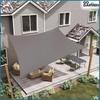Sunshade Terrace Balcony Protective Shade Sail Gray Canopy with Handles 4x6 M