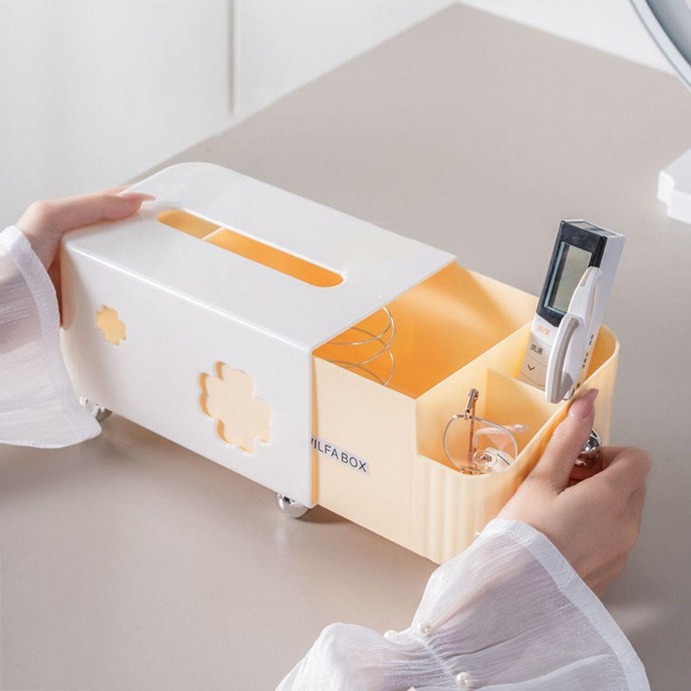 Space Saving Tissue Box Large Capacity Napkin Dispenser Home Decoration Desktop Storage Box  Office