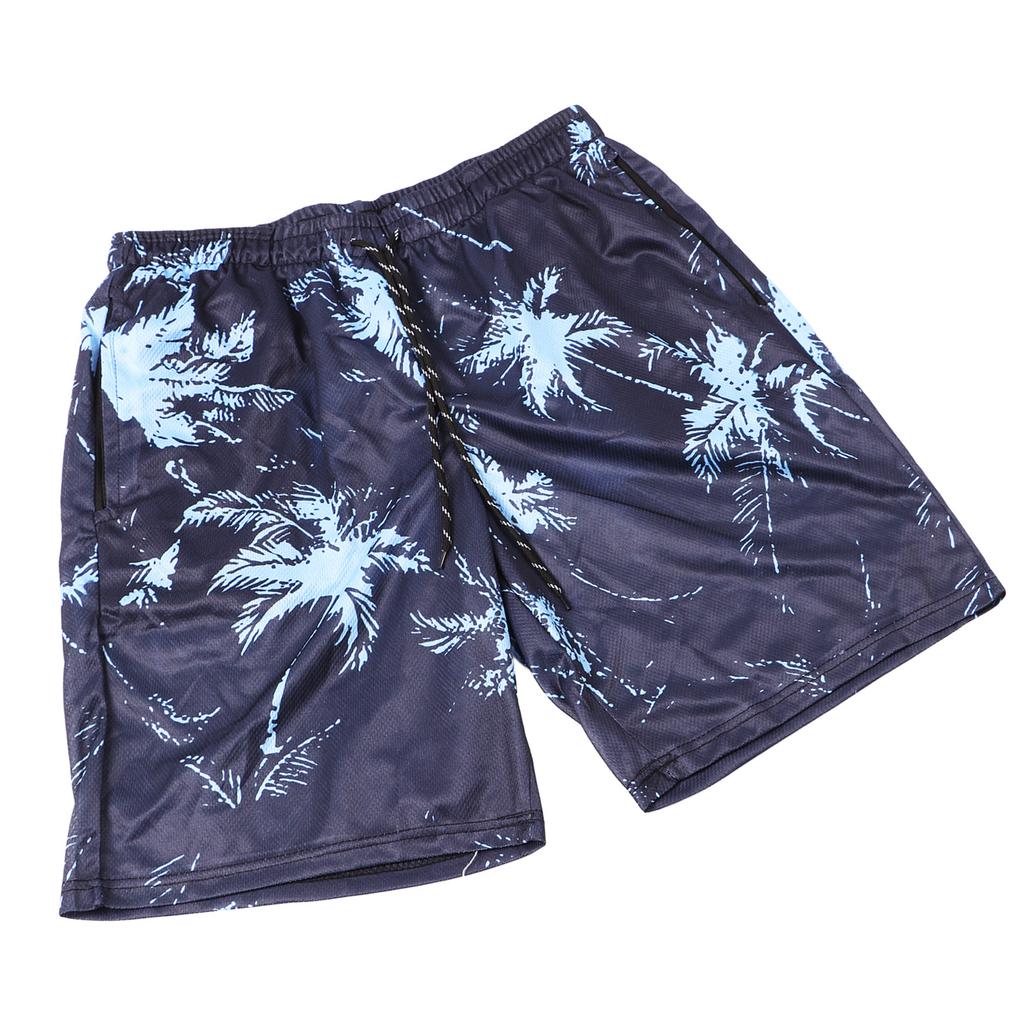 Men Beach Pants Breathable Fast Drying Comfortable Loose 3D Printed Board Shorts for Pool Surfing
