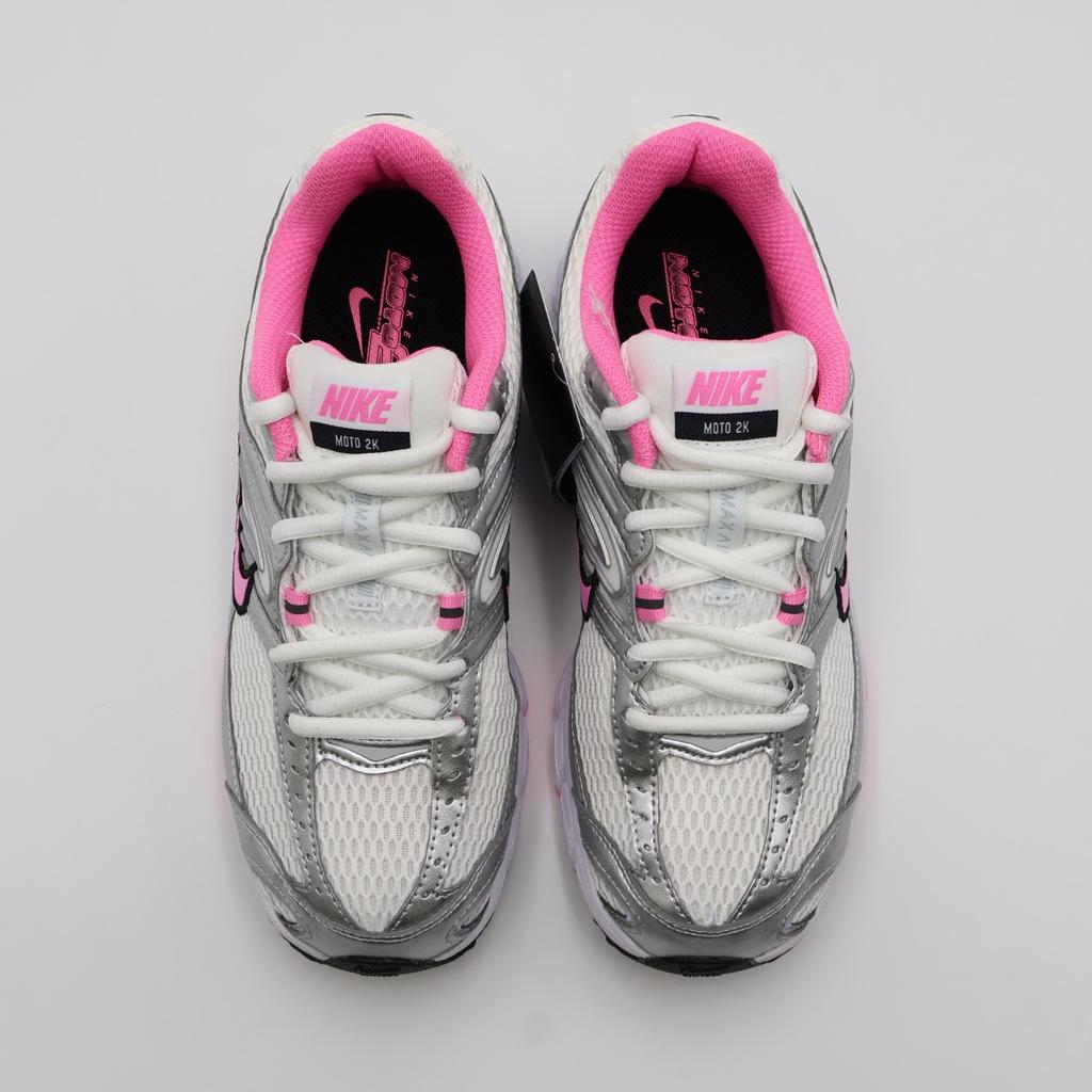 HQ2056-101 Nike Air Max Moto 2K White Metallic Silver Black Pink Spell (Women's)