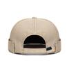 Mode Hip Hop Beanie Straßenmütze Buchstabe Verstellbar Ohne Schirm Docker Cap Einfarbige Baumwolle Totenkopfmütze Outdoor