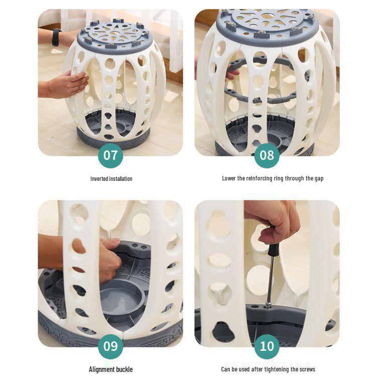 Ancient Style Chinese Round Drum Stool Bench - Artful Design for Tea or Coffee Rooms, Extra Thick Kite Embroidery, Multi-Purpose Qin Pipa Chair.