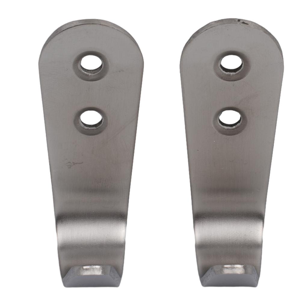 Home useful Hook Creative High quality Hot Rustproof Single hook Solid Stainless Steel Wall mounted 10PCS Coat