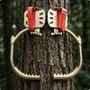 Pole Climbing Irons Serrated Tree HeavyDuty Gear for Linemen, Arborists Wood 200