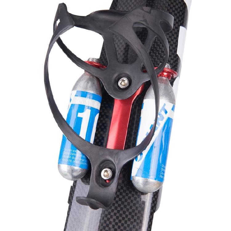 CO2 Cartridges Holder Bracket Mountain Bike Inflating Cartridges Holder Bottle Cage Mount Can Mount 2 Cartridges