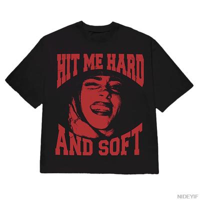 Camiseta para Hombre Mujer Hit Me Hard and Soft Tour 2025 Hiphop Streetwear Tops 100% Algodón Camiseta BE5