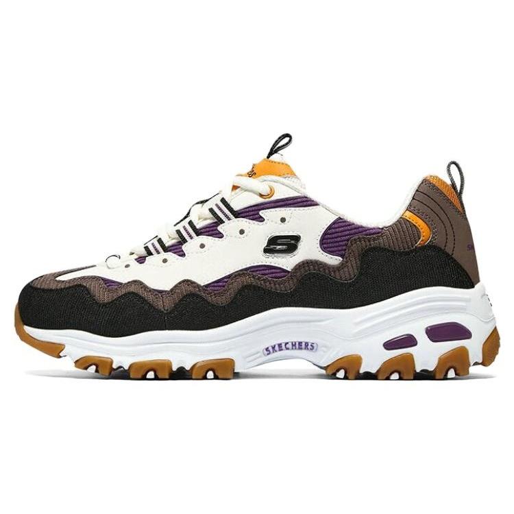 (WMNS) Skechers D lites 1.0 White Black Brown Women s 896273-NTMT EU 38
