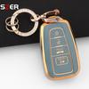 4 Buttons Tpu Remote Car Key Case Cover For Toyota Chr Camry Corolla Rav4 Highlander C-Hr Prius Land Cruiser Prado Key Chain Fob