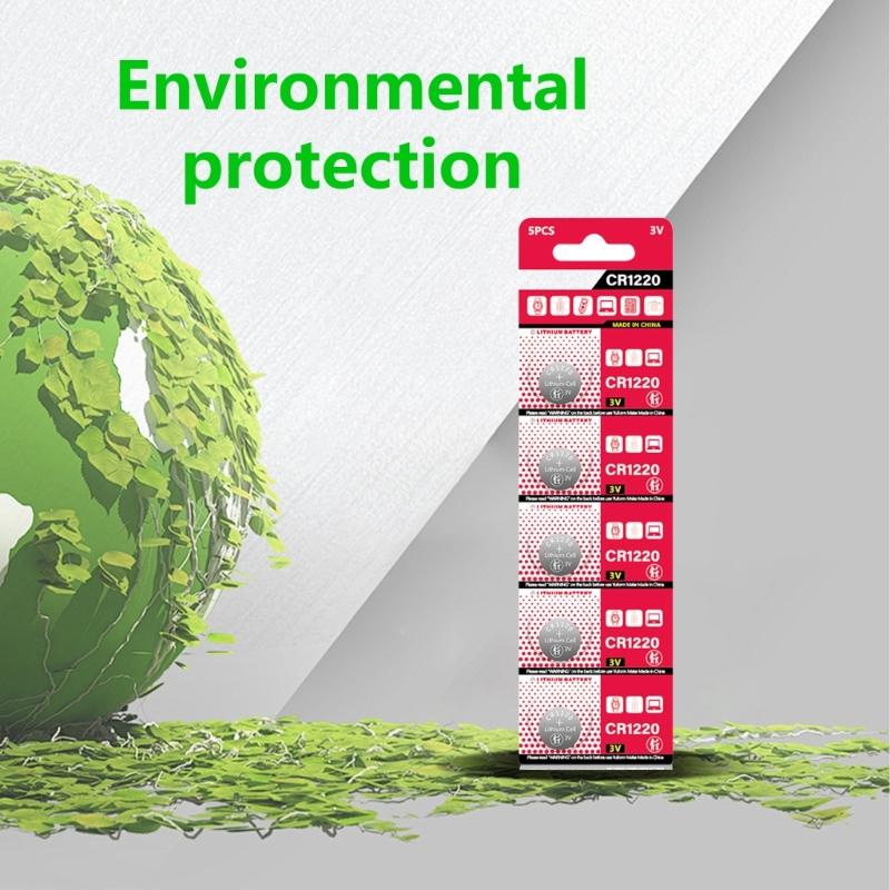 Pack Of 10 DL1220 BR1220 ECR1220 LM1220 KCR1220 L04 3V Lithium Button Cell Batteries for Toys Clocks Remotes and More