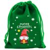 Christmas Cotton Linen Gift Bags Xmas Tree Printed Drawstring Pocket Christmas Party Gift Packaging Jewelry Storage Bags