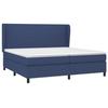3127835 vidaXL Lit à sommier tapissier avec matelas Bleu 200x200 cm Tissu