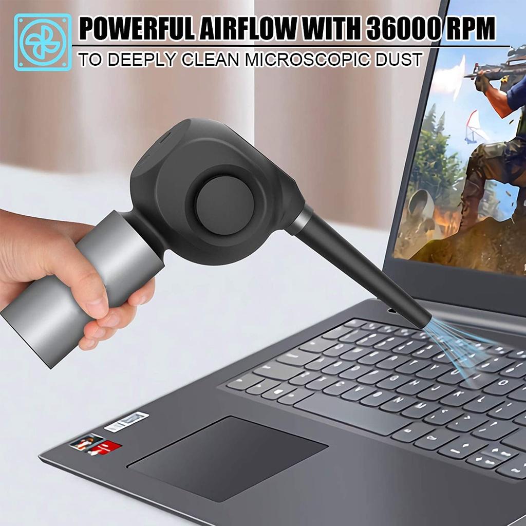 Aspirator Reîncărcabil 50W 6600MAH 36000RPM Suflător de Aer Fără Fir cu Aer Comprimat Pentru Tastatură Computer Electronică Cameră
