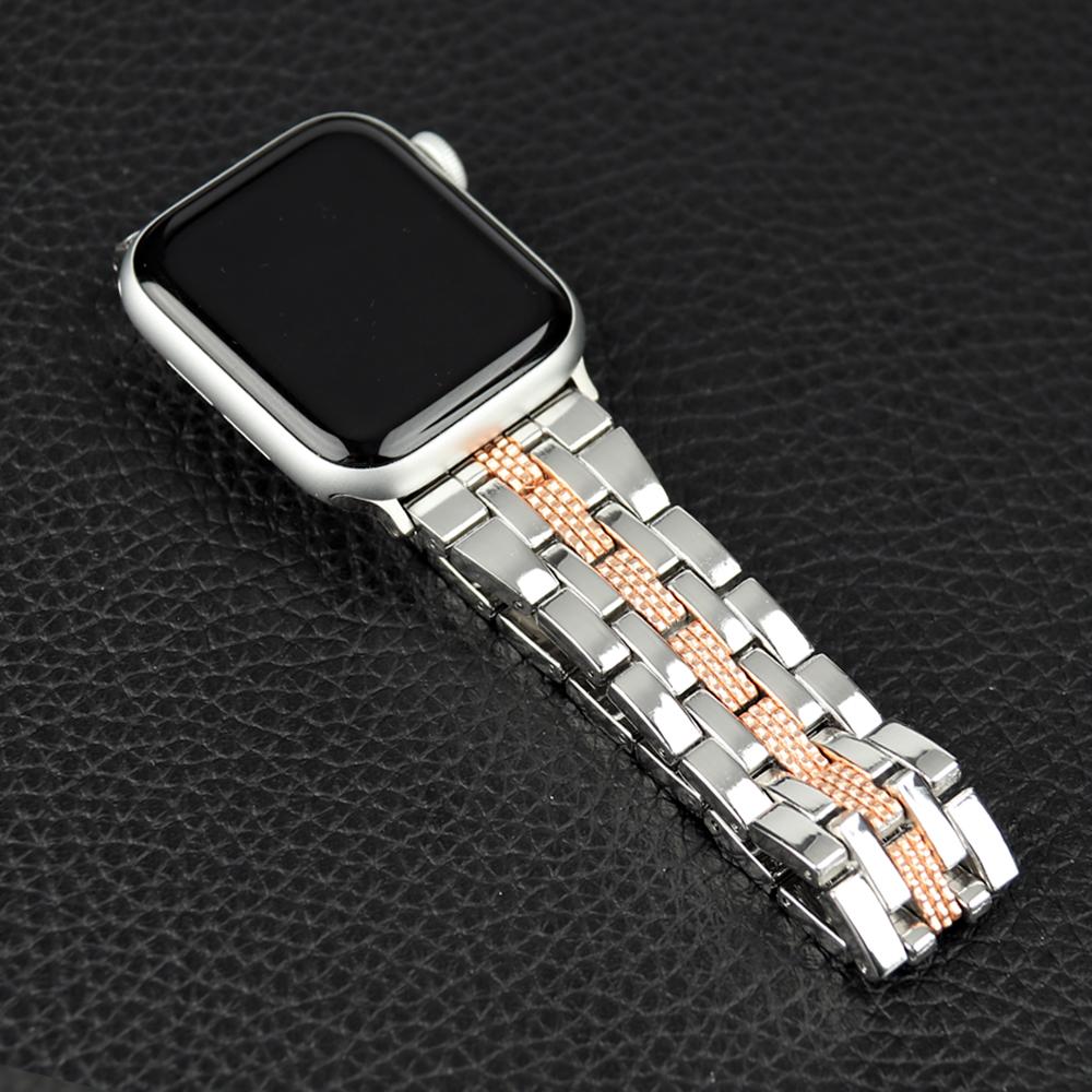 

Ремешок для часов Correa металлический ремешок для Apple Watch Band 7 6 5 4 3 2 1 SE браслет Apple Watch ремешок 45 мм 41 мм 44 мм 40 мм 42 мм 38 мм для iWatch 41 40 38mm