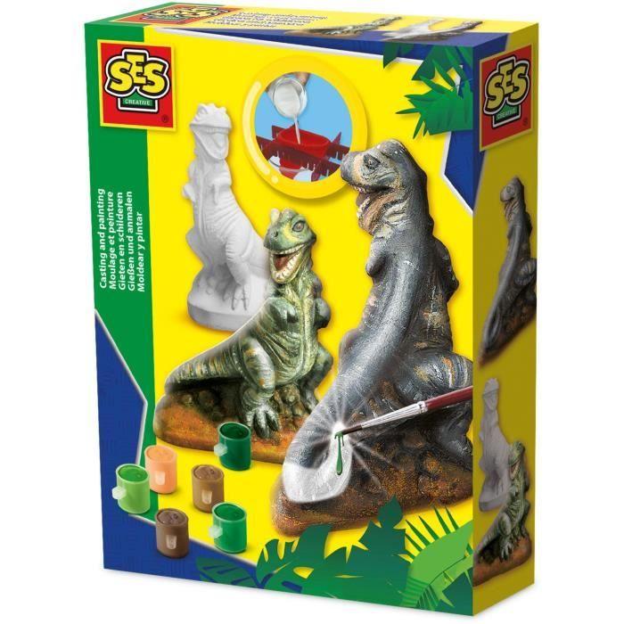 Moulage Et Peinture - SES CREATIVE - T-Rex - Dinosaure En Plâtre 3D
