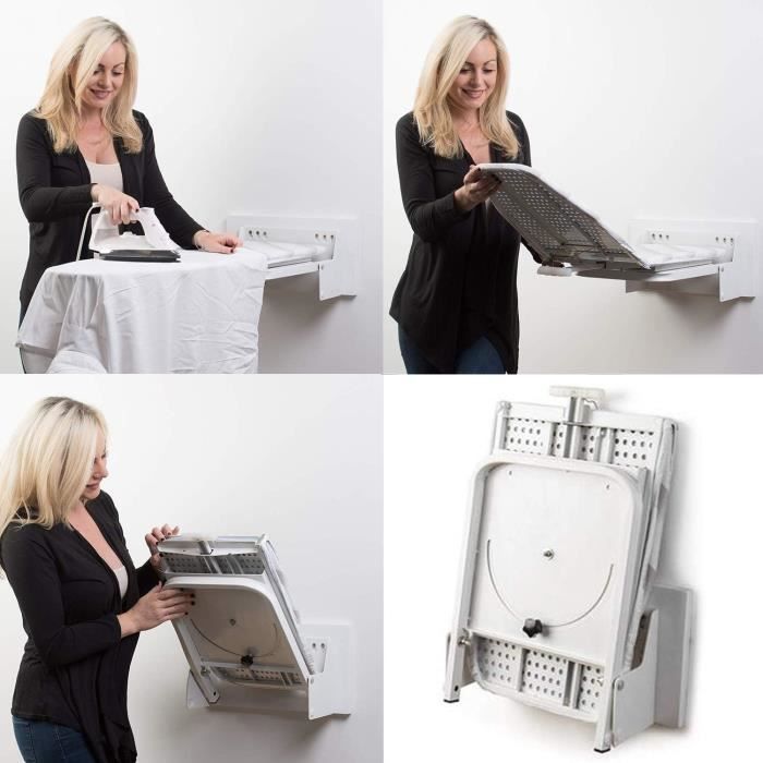 Table à repasser murale pivotante à 180 ybaymy 95 cm x 33 cm