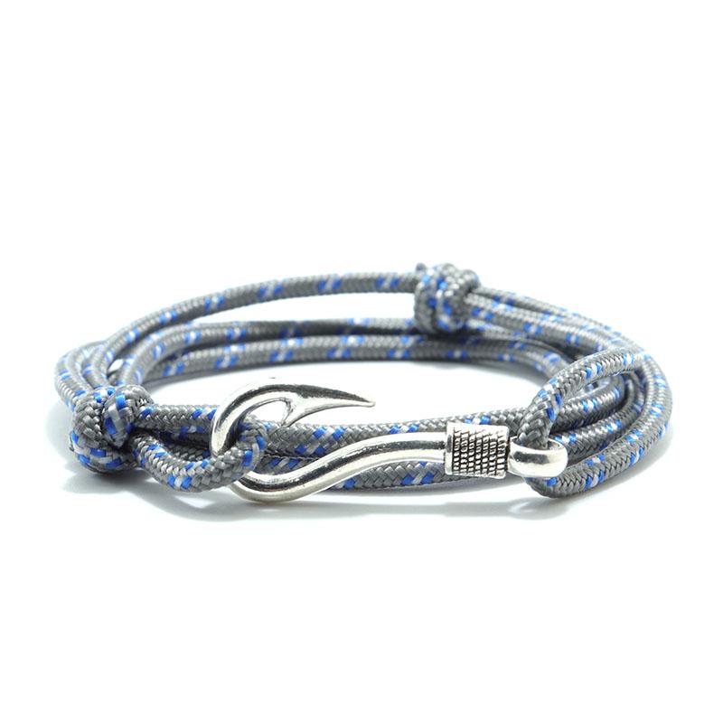 

Noter Men Paracord Bracelet Multilayer Adjustable Survival Braslet Creative Fish Hook Cord Braclet Homme Leisure Accessories