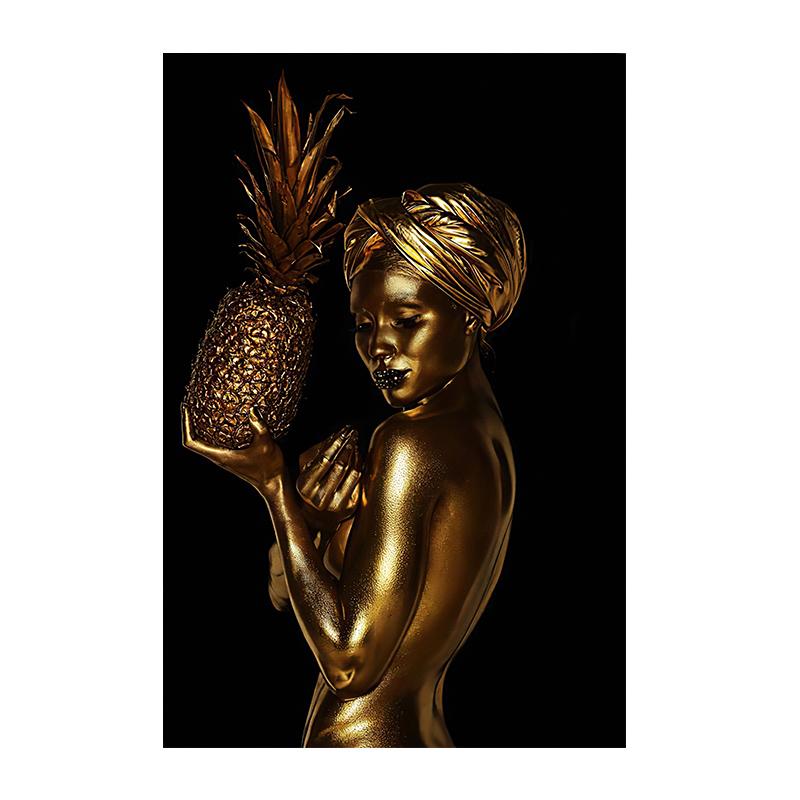 African Women Wall Art Posters and Prints Modern Canvas Painting Pictures for Living Room Home Decoration Gift