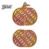 Autumn Housewarming Gifts Carved Ornament Pumpkin Vintage Decor Thanksgiving Wooden Striped Hollow Farmhouse Fall Room Accessories for Home