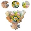 Gypsophila Crochet Flower Bouquet Decor Table Centerpiece Ornament Decorative for Graduation Mother's Day Wedding New Year Her