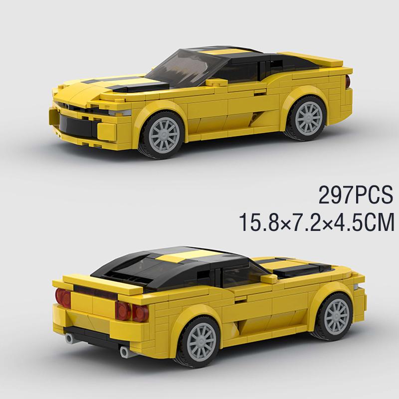 MOC Speed Racing City Car Building Blocks Great Vehicle Model Sport Brick Toys Desk Ornaments Christmas Gift For Kids Boyfriend